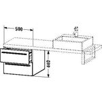 Duravit Konsolenunterschrank X-LARGE 440x500x548mm weiß matt