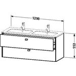 Duravit Waschtischunterbau BRIOSO 553x1290x479mm Griffe Frontfarbe ta matt