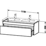 Duravit Waschtischunterbau DURASTYLE 453x1150x398mm lichtblau matt/weiß matt