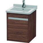 Duravit Waschtischunterbau KETHO 445x440x550mm Ans links nussbaum dunkel