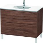 Duravit Waschtischunterbau L-CUBE 534x1020x704mm nussbaum dunkel