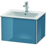 Duravit Waschtischunterbau XSQUARE 400x610x478mm stone blue hochglanz