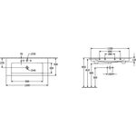 V&B Schrankwaschtisch VENTICELLO 1200x500mm, mit ÜL we