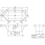 V&B Whirlpoolsystem SQUARO m BW 6eck 190x80 Tech. Pos 1 we