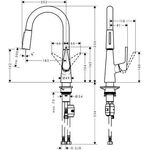 HG Einhebel-Spültischmischer 160 TALIS S DN 15, mit Ausziehbrause chrom