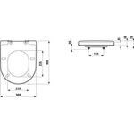 Laufen WC-Sitz LAUFEN PRO UNIVERSAL mit Deckel mit Absenkautomatik manhattan