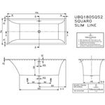 V&B Whirlpoolsystem SQUARO Slim Line Hy COM m Multip Trio Tech. Pos 2 we