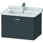 Duravit Waschtischunterbau XBASE 1 Auszug 448x650x468mm graphit matt