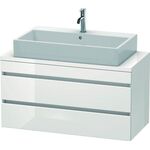 Duravit Konsolenunterschrank DURASTYLE 512x1000x478mm eiche schwarz / weiß matt