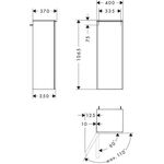 HG Halbhochschrank Xelu Q 1065x400x370mm we hgl Griff mattschwarz