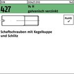 Schaftschraube DIN 427/ISO 2342 Kegelkuppe/Schlitz M10x30 14 H galv.verz. 50St. - VPE: 50