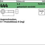 Augenschraube DIN 444 FormB BM 30x 180 4.6 galv.verz. 1 Stück