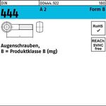 Augenschraube DIN 444 FormB BM 10x 100 A 2 10 Stück - VPE: 10