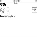 Sechskantmutter DIN 934 M30 6 Automatenstahl 10 Stück - VPE: 10