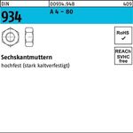 Sechskantmutter DIN 934 M8 A 4 - 80 200 Stück - VPE: 200