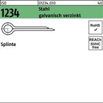 Splinte ISO 1234 3,2x 36 Stahl galv.verz. 500 Stück - VPE: 500