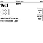 Scheibe DIN 1441 f.Bolzen 11x 20x 2,5 Stahl 250 Stück - VPE: 250