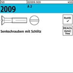 Senkschraube ISO 2009 Schlitz M10x 30 A 2 100 Stück - VPE: 100