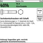 Sechskantschraube ISO 4014 Schaft M8x35 10.9 flZnnc 480h-L 200St. - VPE: 200