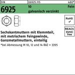 Sechskantmutter DIN 6925 Klemmteil M14x 1,5 10 galv.verz. 100 Stück - VPE: 100