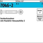 Senkschraube ISO 7046-2 PZ M2,5x 10-Z A 2 1000 Stück - VPE: 1000