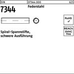 Spiralspannstift DIN 7344/ISO 8748 5x 14 Federstahl schwere Ausf. 500 Stück - VPE: 500