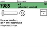 Linsenschraube DIN 7985 ISR M2x8-T6 4.8 galv.verz. 2000St. - VPE: 2000