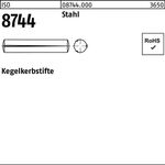 Kegelkerbstift ISO 8744 3x 12 Stahl 250 Stück - VPE: 250