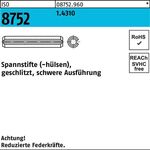 Spannstift ISO 8752 geschlitzt 4,5x 14 1.4310 schwere Ausf. 100 Stück - VPE: 100