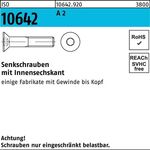 Senkschraube ISO 10642 Innen-6kt M4x 40 A 2 200 Stück - VPE: 200