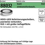 Keilsicherungsscheibe R 88032 HLB- 8 Stahl zinklamellenb. breit 200St. HEICO - VPE: 200