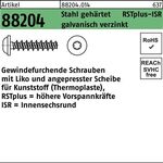 Gewindefurchendeschraube R 88204 Liko ISR 6x16-T30 Stahl geh.galv.verz. 250St. - VPE: 250