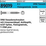 Fassadenschraube R 89019 Liko T-STAR 4,5x 50/21-T A 2 antikfarben 200St. SPAX - VPE: 200