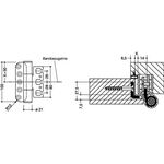 Türband B8107B PA 98 signalweiß ma gefälzter Holzflügel Rolle 105mm DIN L/R HEWI