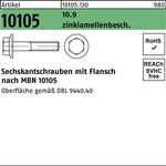 Sechskantflanschschraube R 10105 M16x 1,5x 120 10.9 flZnnc-L 25 Stück - VPE: 25