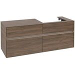 V&B Waschtischunterschrank COLLARO 140x54,8x50cm WT re m LED-B. Arizona Oak