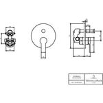 V&B Fertigmontageset ARCHITECTURA EH-Wannenb 170x170x42mm chrom