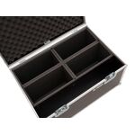 ROADINGER Flightcase 4x LED 4/7C-12 Silent Slim Spot