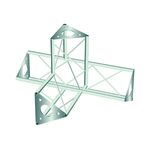 DECOTRUSS SAC-44 Ecke 4-Weg r+h silber