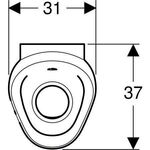 Geberit Urinal PREDA mit integrierter Steuerung