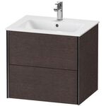 Duravit Waschtischunterbau XVIU 610x560x480mm 2 Sk Prof. sw ma we s-matt