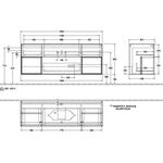 V&B Waschtischunterschrank FINION 1600x603x501mm Regalele. Wln ven Peony