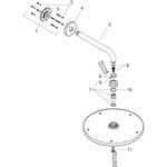 HG Kopfbrause RAINDANCE S 300 AIR 1jet DN 15, mit Brausearm 390mm chrom