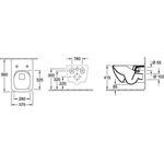 V&B Combi-Pack COLLARO Wand-WC und WC-Sitz SlimSeat we C+