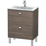 Duravit WT-Unterbau BRIOSO COMPACT Griffe chrom 683x620x389mm leinen