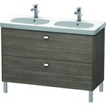 Duravit Waschtischunterbau BRIOSO Griffe chrom 693x1170x469mm pine terra