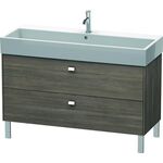 Duravit Waschtischunterbau BRIOSO Griffe chrom 570x1184x459mm pine terra