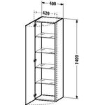 Duravit Hochschrank DURASTYLE 360x400x1400mm A li bet-gr matt/basalt m