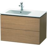 Duravit Waschtischunterbau L-CUBE 550x820x481mm Be links europäische eiche