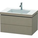 Duravit Waschtischunterbau L-CUBE m WT Vero Air 500x800x480mm 1 HL leinen